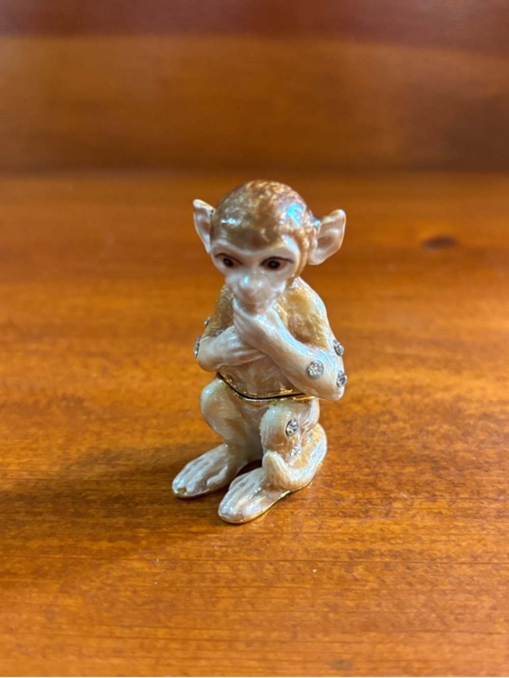 Miniature Monkey Trinket Box